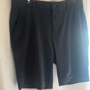 Greg Norman Collection Black Flat Front Shorts